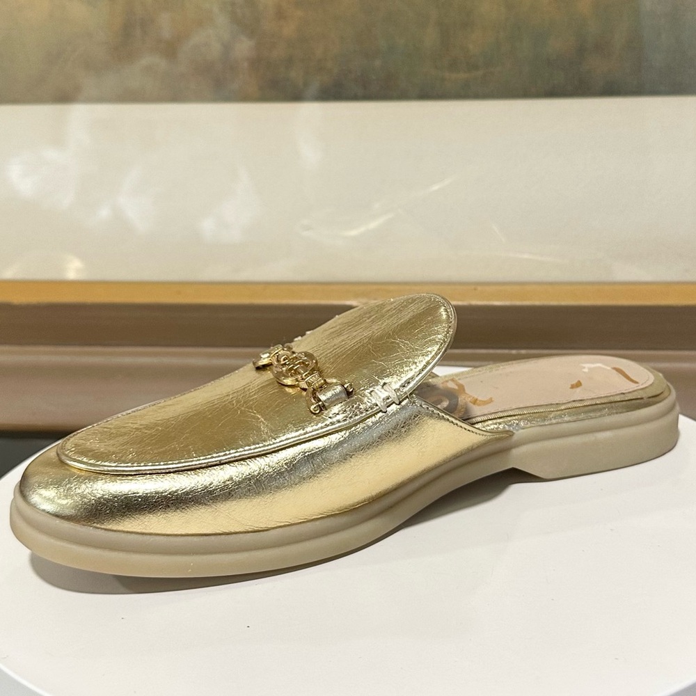 🌸SAM EDELMAN🌸 Kira Mule Gold Metallic Size: 7M - Picture 6 of 14